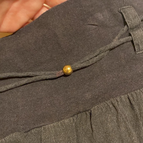 Guess Black Mini Skirt with Beaded Tie - Picture 7 of 8